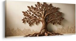 Dovido Tablou arborele vieții în tonuri naturale - 140x70