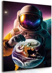 Dovido Tablou cosmonaut într-o atmosferă necunoscută - 80x120
