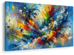 Dovido Tablou abstracție explozivă colorată - 30x20