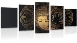 Dovido Tablou 5-piese putere armonioasă a lui Buddha - 150x75
