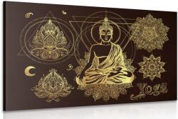 Dovido Tablou Buddha de aur meditează - 30x20