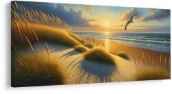 Dovido Tablou lumină aurie a țărmului - 120x60