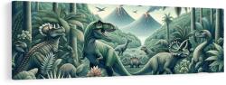 Dovido Tablou lumea sălbatică a dinozaurilor - 135x45