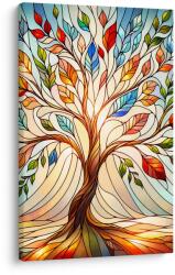 Dovido Tablou cu arborele vieții cu frunze multicolore - 30x40