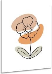 Dovido Tablou floare minimalistă pe fundal alb No4 - 60x90