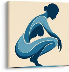 Dovido Tablou silueta meditativă a unei femei - 50x50