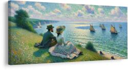 Dovido Tablou cuplu privind velierul - 140x70