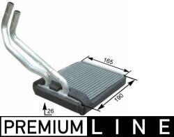 MAHLE Schimbător de căldură, încălzire habitaclu MAHLE BEHR *** PREMIUM LINE *** AH 177 000P (AH 177 000P)