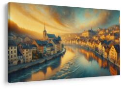 Dovido Tablou oraș în lumina dimineții - 90x60