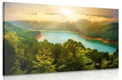 Dovido Tablou pârâu în mijlocul pădurii - 120x80