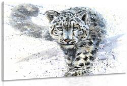 Dovido Tablou leopardul desenat - 90x60