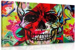 Dovido Tablou craniu în design graffiti - 60x40