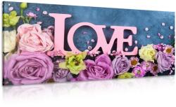 Dovido Tablou cu inscripție Love - 80x40