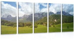 Dovido Tablou 5-piese Austria pitorească - 100x50