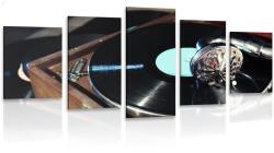 Dovido Tablou 5-piese gramofon cu o placă de vinil - 150x75 - dovido - 352,87 RON