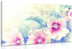 Dovido Tablou ilustrația de acuarelă a florilor roz - 120x80