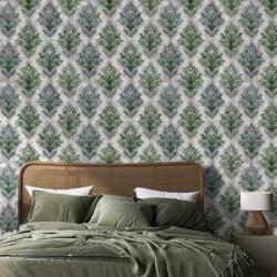 Dovido Fototapet ornamente verzi vintage - 98x66
