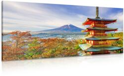 Dovido Tablou vedere la Pagoda Chureito și muntele Fuji - 80x40