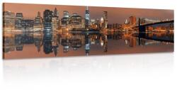 Dovido Tablou reflecția Manhattan-ului în apă - 120x40