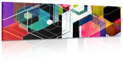 Dovido Tablou ornament geometric viu colorat - 90x30