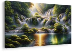 Dovido Tablou cascadă în pădure tropicală - 40x30