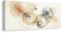 Dovido Tablou abstracție circulară - 140x70