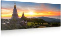 Dovido Tablou răsărit de dimineață deasupra Thailanda - 80x40