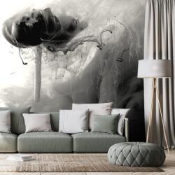 Dovido Tapet floare interesantă în alb-negru - 245x165