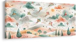 Dovido Tablou după-amiază caldă cu zmeie zburătoare - 120x60