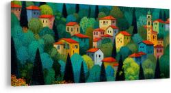 Dovido Tablou case colorate în natură - 80x40