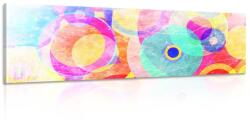 Dovido Tablou cercuri colorate - 150x50