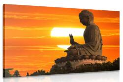 Dovido Tablou statuia lui Budha la apus de soare - 120x80