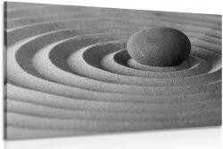 Dovido Tablou piatră relaxantă în design alb-negru - 60x40