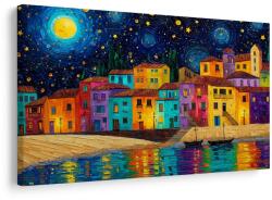 Dovido Tablou noapte colorată peste oraș - 30x20
