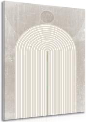 Dovido Tablou curcubeu modern bej Mid-Century - 80x120