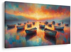 Dovido Tablou bărci la apus de soare - 40x30
