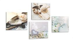 Dovido Set tablouri felinare într-o combinație interesantă - 4x 60x60
