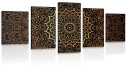 Dovido Tablou 5-piese Mandala vintage în stil indian - 200x100