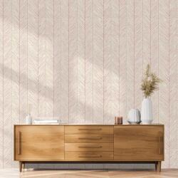 Dovido Fototapet model chevron roz delicat - 147x99