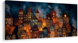 Dovido Tablou noapte de iarnă magică în oraș - 60x30