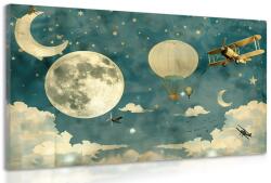Dovido Tablou cer de vis cu avioane - 30x20
