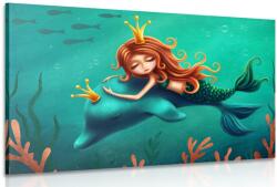 Dovido Tablou zâna de mare cu delfinul - 90x60