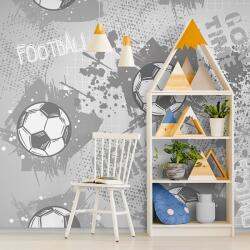 Dovido Tapet minge de fotbal în culoarea gri - 539x363