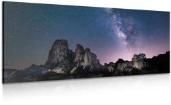 Dovido Tablou cer cu stele deasupra stâncilor - 100x50