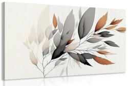 Dovido Tablou crenguță minimalistă de frunze - 90x60