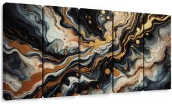 Dovido Tablou 5-piese aur lichid - 100x50