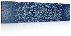Dovido Tablou Mandala albastră cu model abstract - 135x45