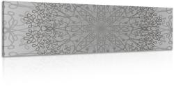 Dovido Tablou ornament circular gri - 90x30