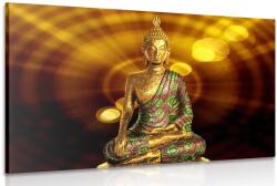 Dovido Tablou statuia a lui Budha pe fundal abstract - 120x80