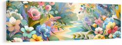 Dovido Tablou flori viu colorate - 135x45